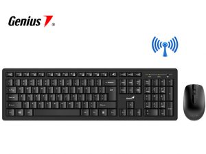 Combo Teclado + Mouse  Genius KM-8200 Wireless con Indicador de bateria