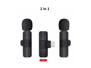 Microfono Inalambrico K9 Tipo C, 2 en 1 para android