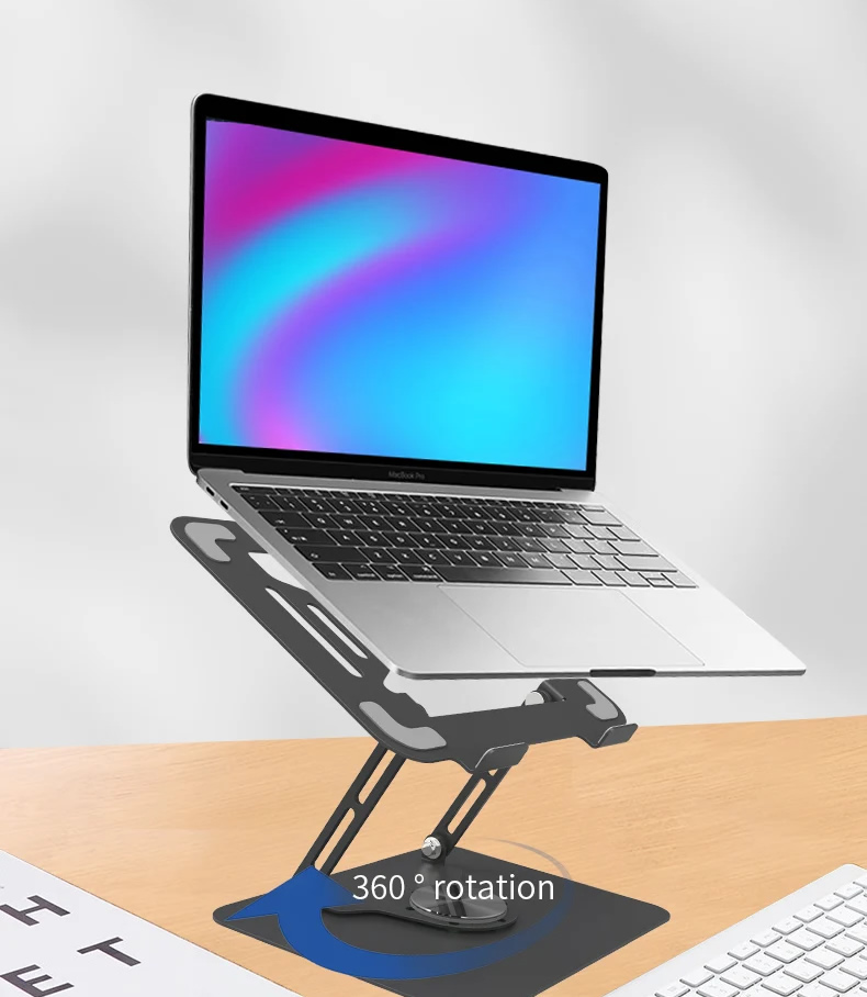 Soporte universal ajustable para portátil de acero al carbono soporta hasta 16 Pulgadas - Imagen 2