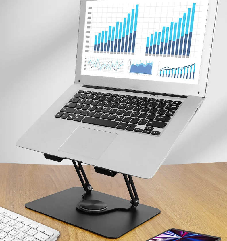 Soporte universal ajustable para portátil de acero al carbono soporta hasta 16 Pulgadas - Imagen 3