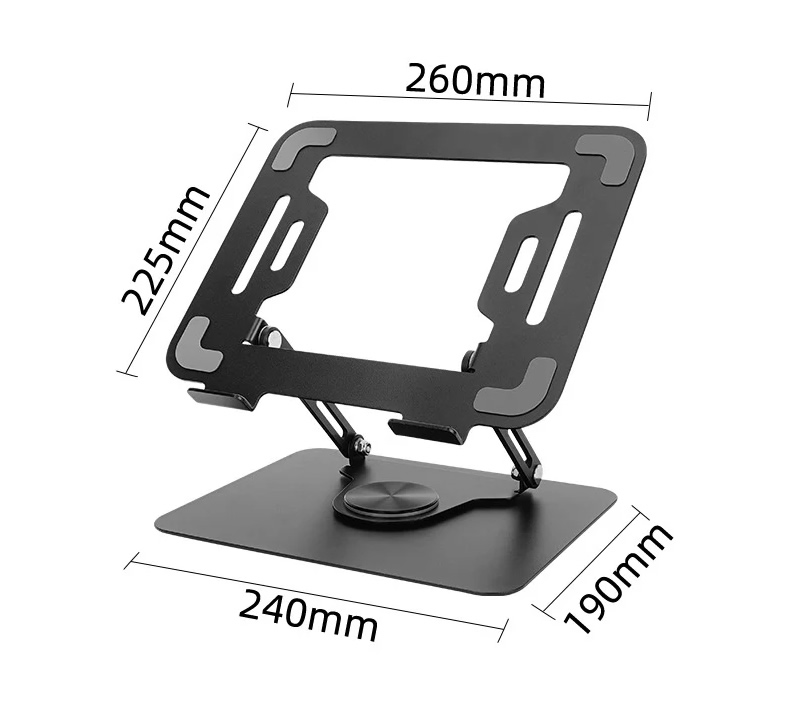 Soporte universal ajustable para portátil de acero al carbono soporta hasta 16 Pulgadas - Imagen 4