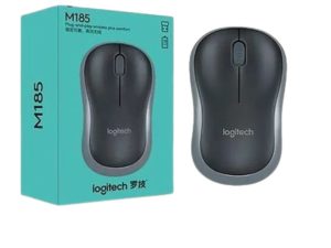 MOUSE LOGITECH M185 INALÁMBRICO 2.4GHz - ¡CÓMODO Y CONFIABLE!