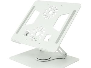 Soportes para Laptop Ajustables ¡Base Refrigerante con Ventiladores 360° de Rotación!