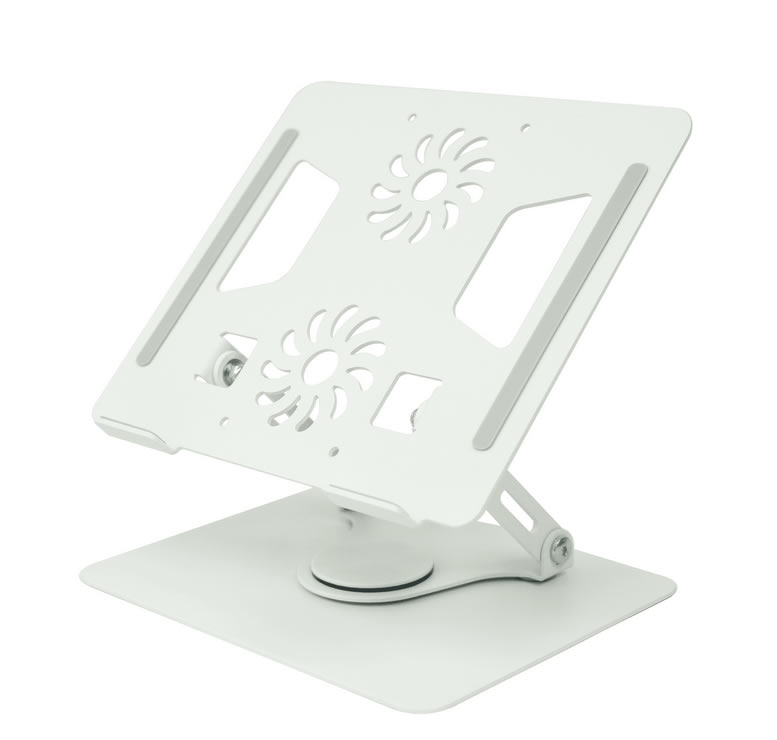 Soportes para Laptop Ajustables ¡Base Refrigerante con Ventiladores 360° de Rotación!