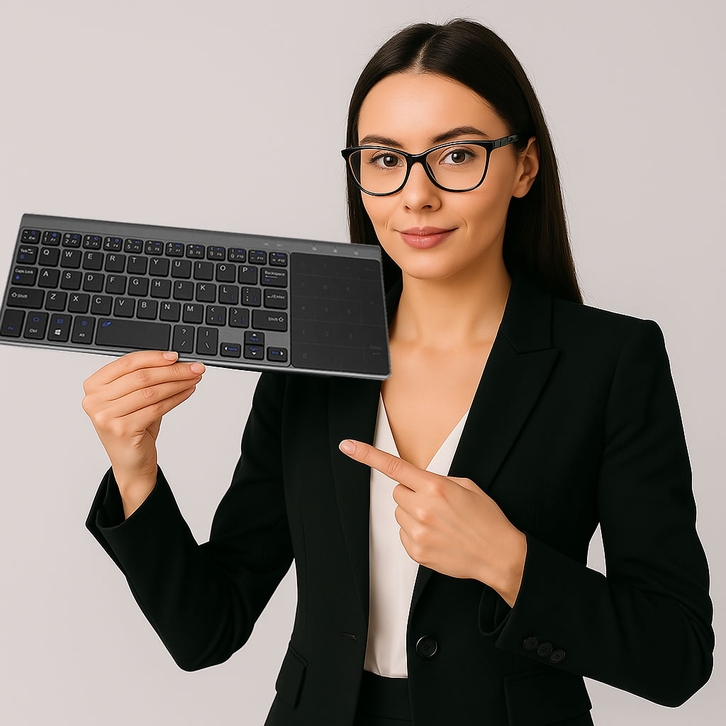 Teclado Inalámbrico + Touchpad Multifunción (59 Teclas) - Imagen 4