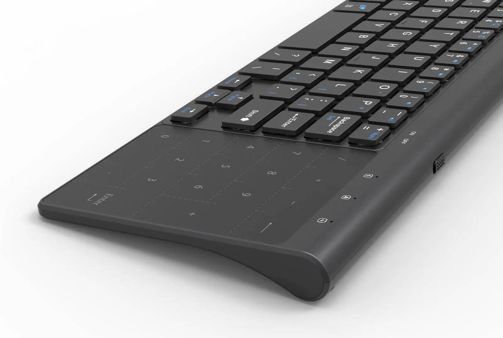 Teclado Inalámbrico con Touchpad 59 Teclas Multifunción - Imagen 2