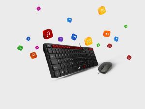 Kit Genius Teclado Slim + Mouse 1000DPI SlimStar C126 /USB/Español