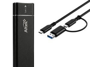 Capsula Altek P/SSD M.2 NVMe Externo  10Gbps  USB-C 3.1 + adaptador USB-A
