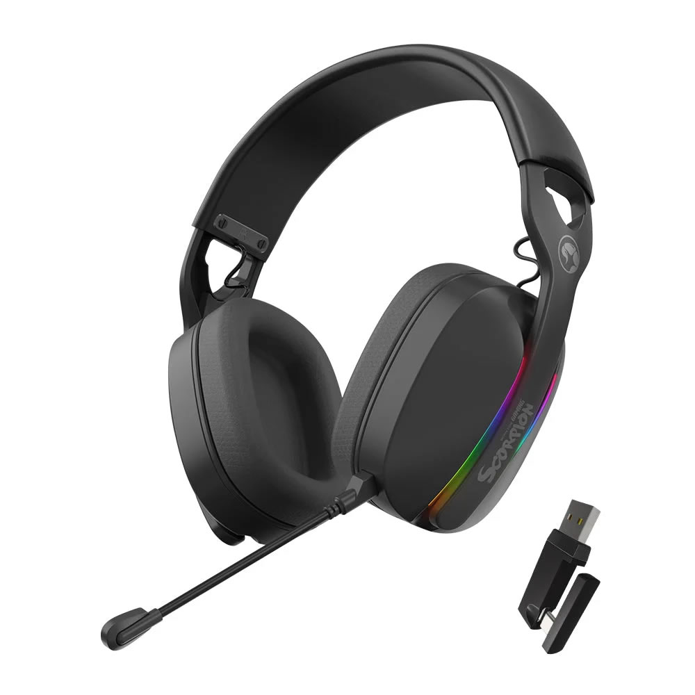 Audífonos Gamer Inalámbricos MARVO Pulz 70W RGB Bluetooth PS5