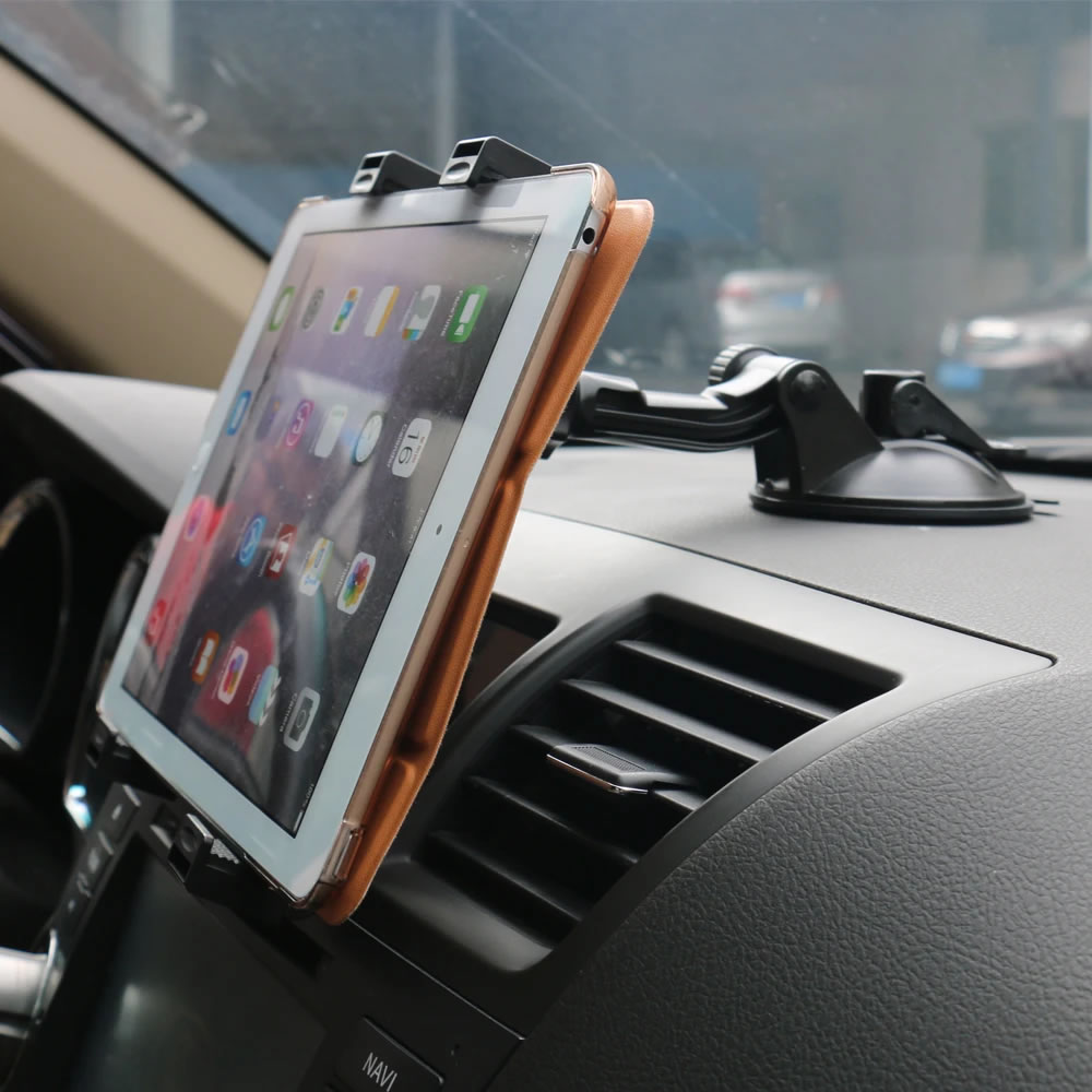 Soporte para Tablet de Auto 3 en 1 | Parabrisas, Tablero y Rejilla | 7" a 10" - Imagen 3