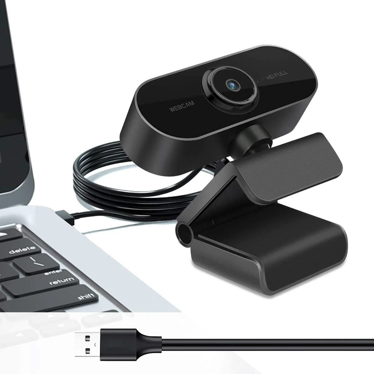 Webcam Full HD 1080P PIN PC-12 USB con Micrófono Integrado - Imagen 4