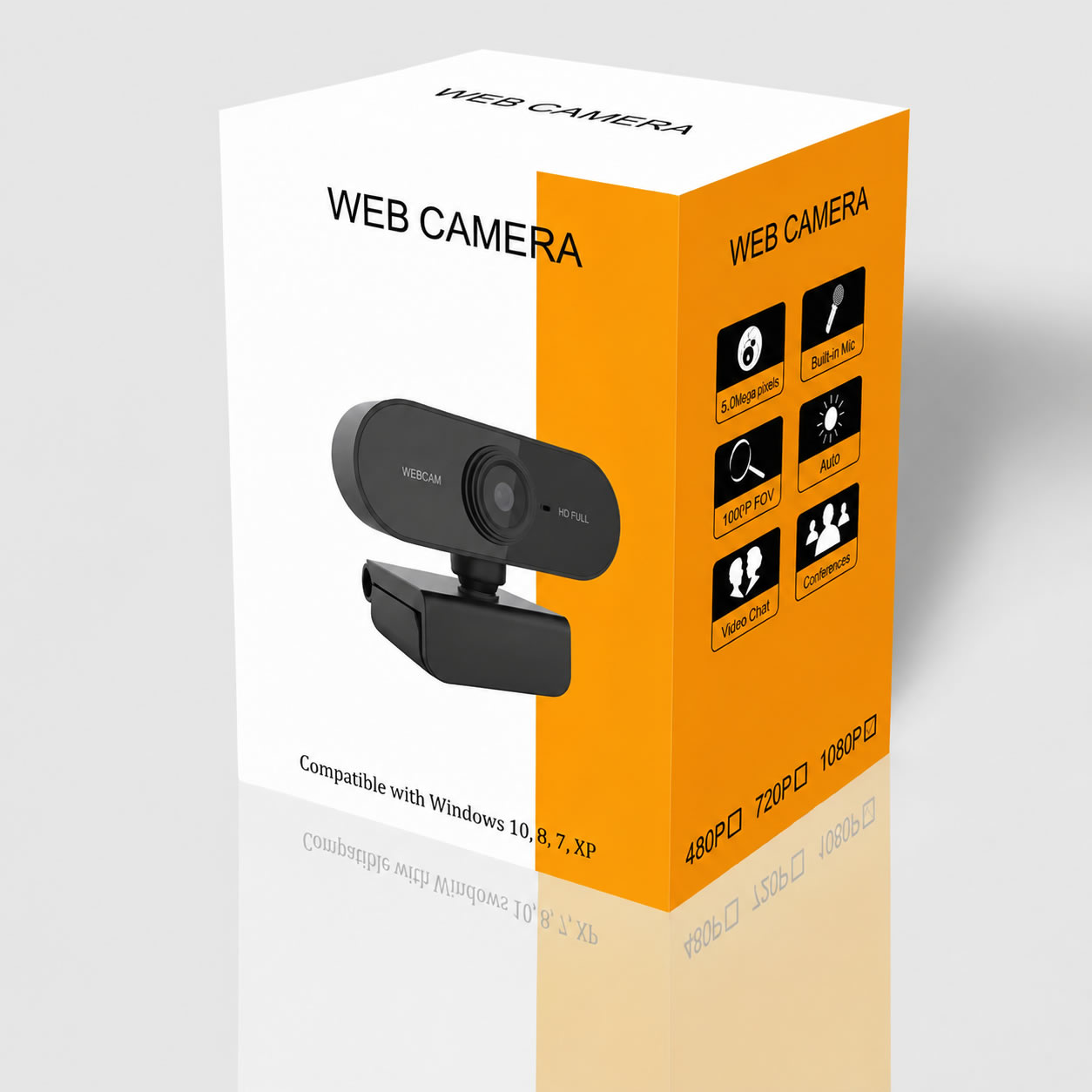 Webcam Full HD 1080P PIN PC-12 USB con Micrófono Integrado - Imagen 2